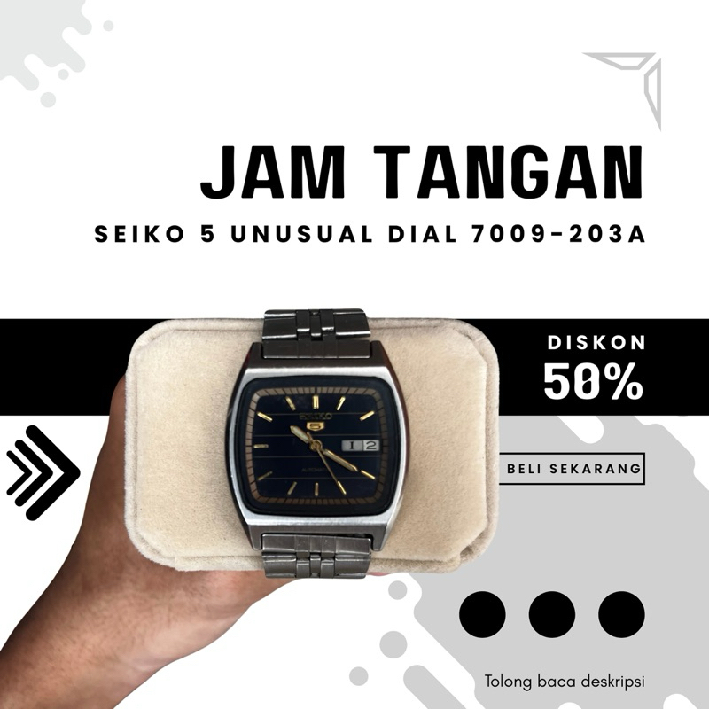 Seiko 5 Automatic 7009-203A – Unusual Dial Langka | Kolektor Item | Preloved | Barang Bekas Vintage