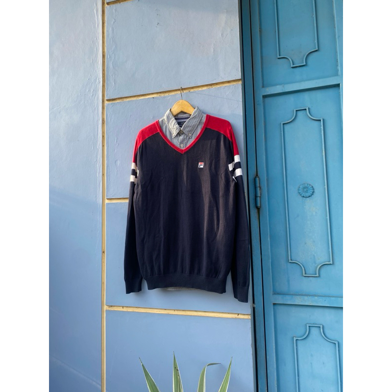 vneck fila dan kemeja hanzy