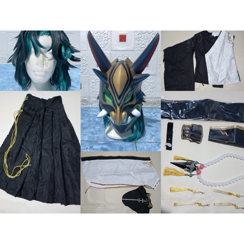 XIAO GENSHIN IMPACT SECOND FULLSET WIG COSTUME HANFU