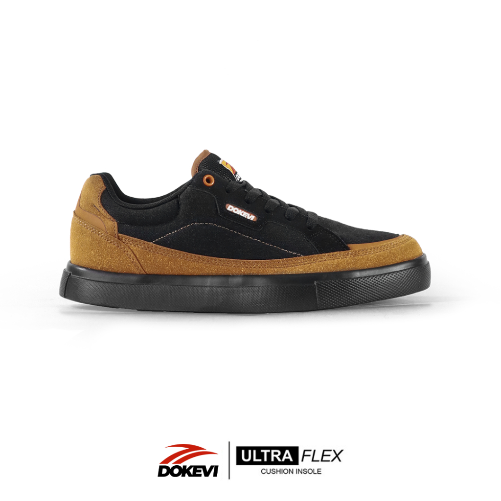 DOKEVI - Temwaroo Black Gold | Sepatu Sneakers | Sepatu Casual
