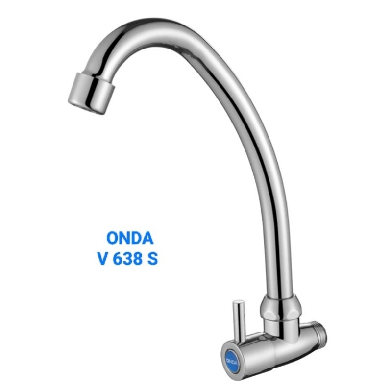 Kran Dapur ONDA V 638 S 1/2" Kran Kitchen Sink Leher Angsa Kaku V638 | Kran Tembok Cuci Piring