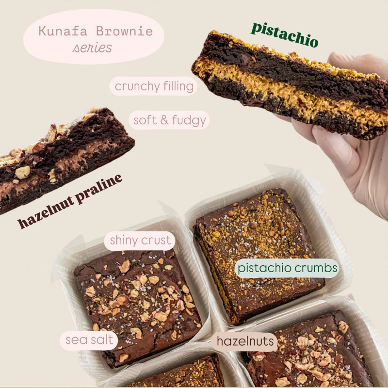 

Tiramisse | Kunafa Brownie Series | Pistachio Kunafa | Hazelnut Praline
