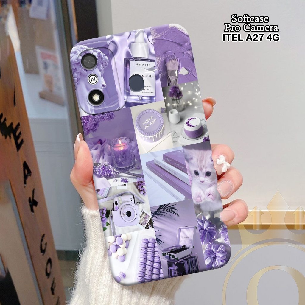 Softcase ITEL A27 4G - ORORA - Casing ITEL A27 4G  - Motif case Aesthetic - ITEL - Softcase ITEL A27