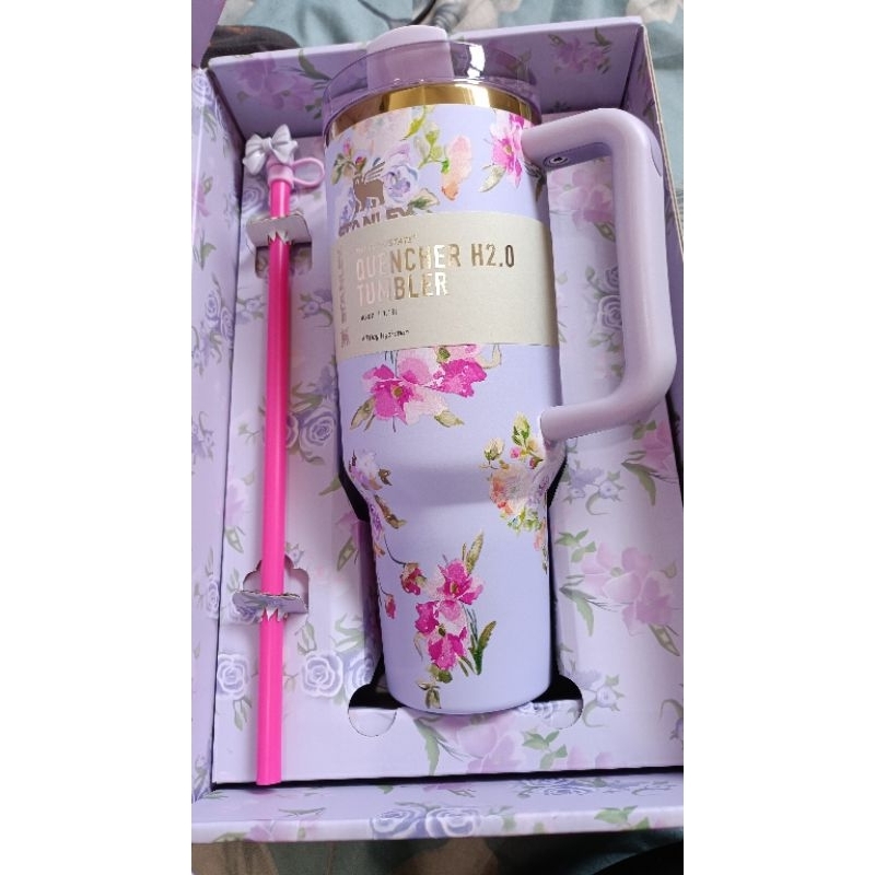 Stanley fancy ungu, Tumbler/tempat minum gift lucu, kado unyu, cantik, terbaru termurah