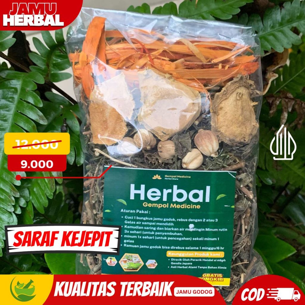 

( BISA COD ) JAMU SARAF KEJEPIT HERBAL PALING AMPUH / JAMU GODOK