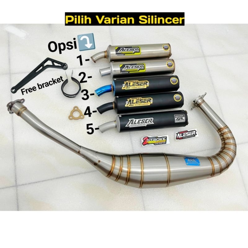Knalpot Rx King Rx Special Kolong Pdk Repsol model ninja original  Aleser Best seller Bahan stainles