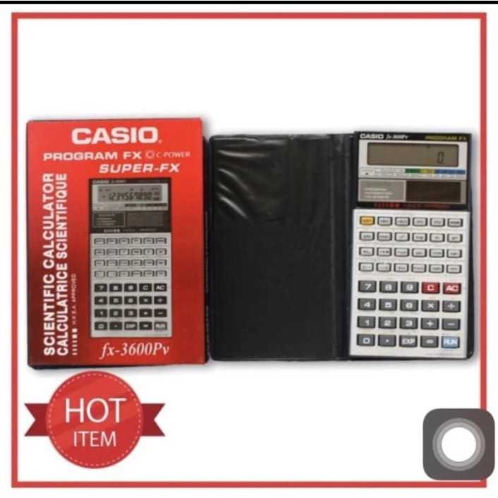 

[1 Pcs] Calculator Scientific 10 Digit Casio FX-3600PV / Kalkulator Scientific 10 Digit Casio