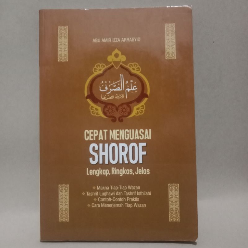 BUKU CEPAT MENGUASAI SHOROF LENGKAP RINGKASAN JELAS BY ABU AMIR IZZA ARRASYID