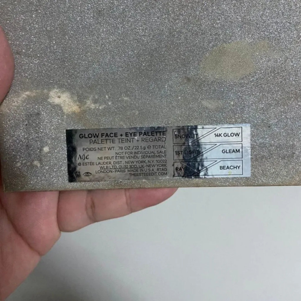 Estee Lauder eyeshadow + highlighter pallete face preloved