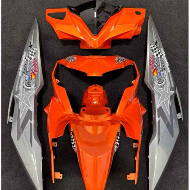 Cat paket orange sunkiss+grey metalic PU