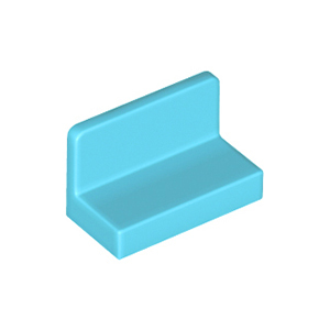 LEGO Part 4865b Medium Azure Panel 1 x 2 x 1 with Rounded Corners