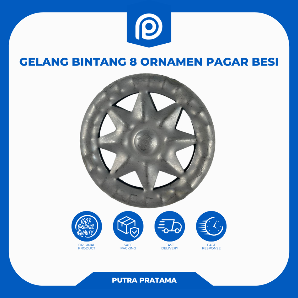 GELANG BINTANG 8 ORNAMEN PAGAR BESI | GELANG BINTANG 8 TAMPILAN 2 SISI | ORNAMEN PAGAR BAHAN PLAT BE