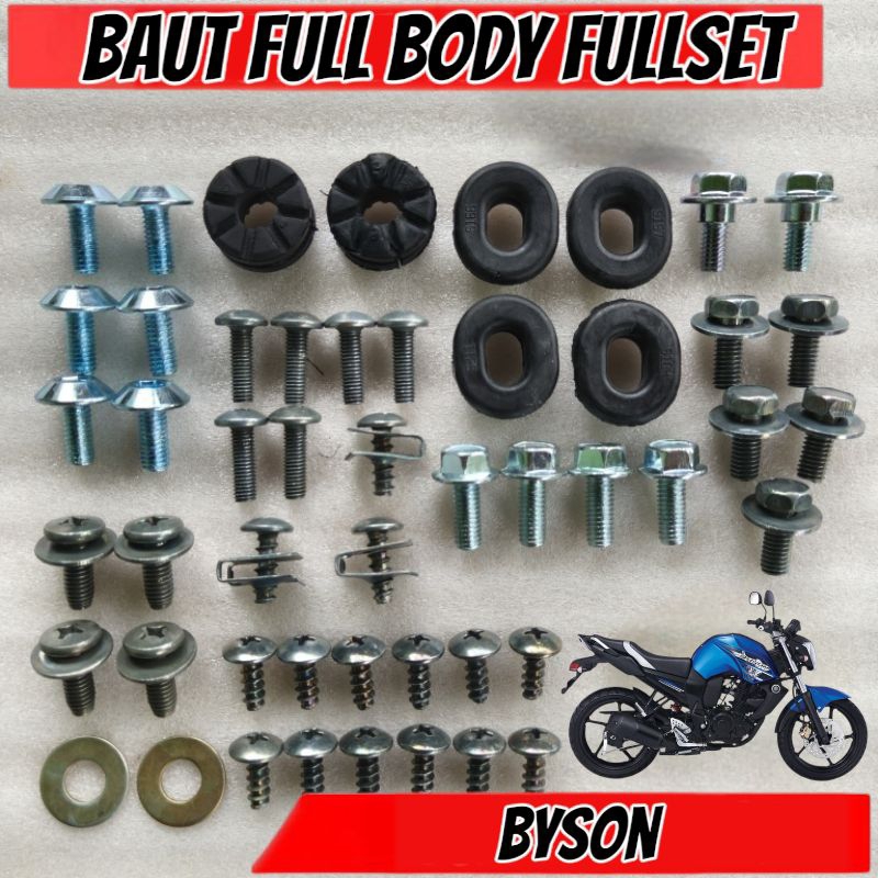 Baut Scrup Yamaha Byson Full body Baut Motor Lengkap