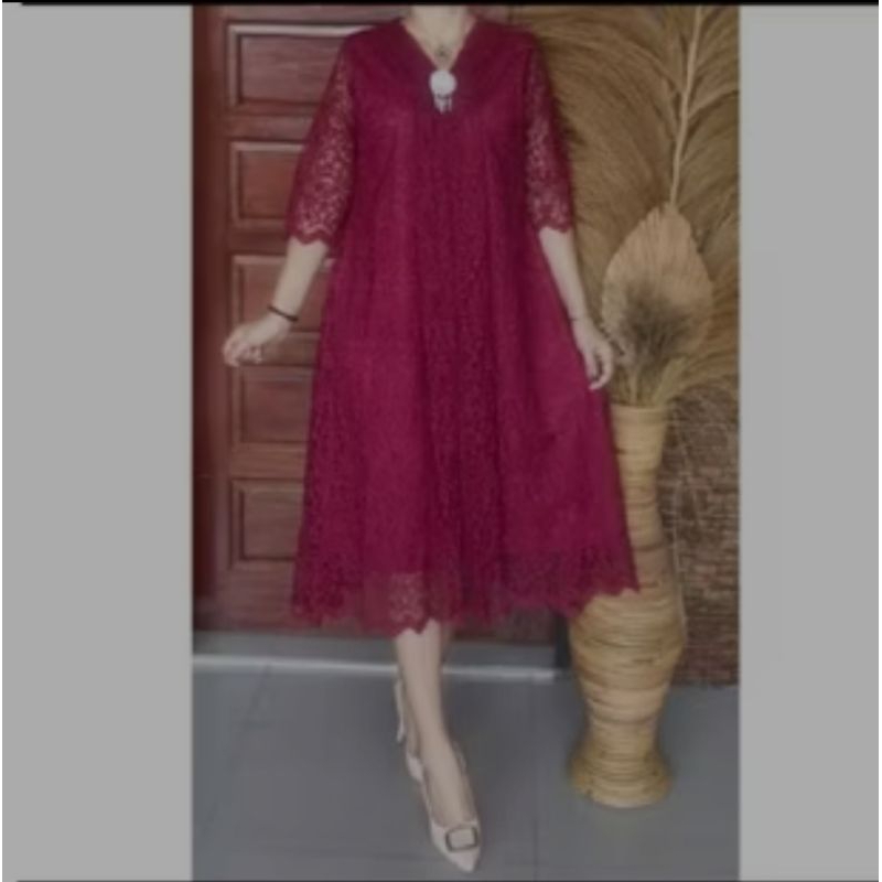 Dres Renda semi prancis  / Dres pesta renda semi