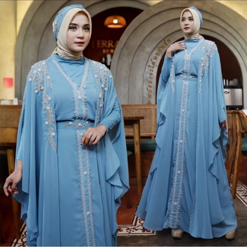 Kaftan Ghina (Free Inner Belt & Turban) Kaftan Terbaru / Ready Stock / Kaftan Lebaran / Kaftan Konda