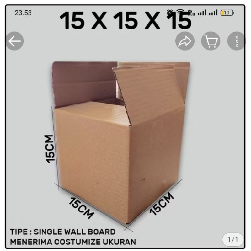 

Kardus peking uk 15x15x15 cm