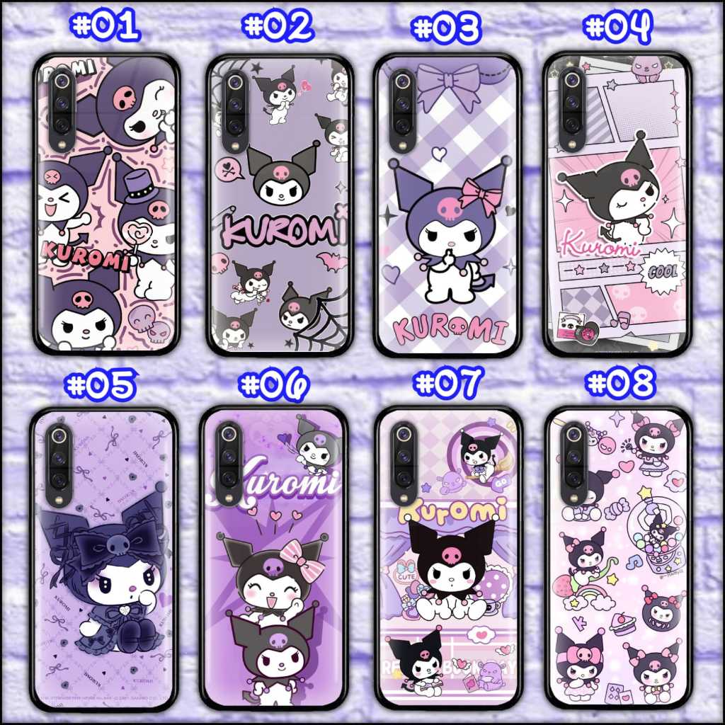 VIVO Y21 , Y21S , Y21T , Y33S , Y15S PREMIUM SOFT CASE GLASS MOTIF KUROMI 2 NEW