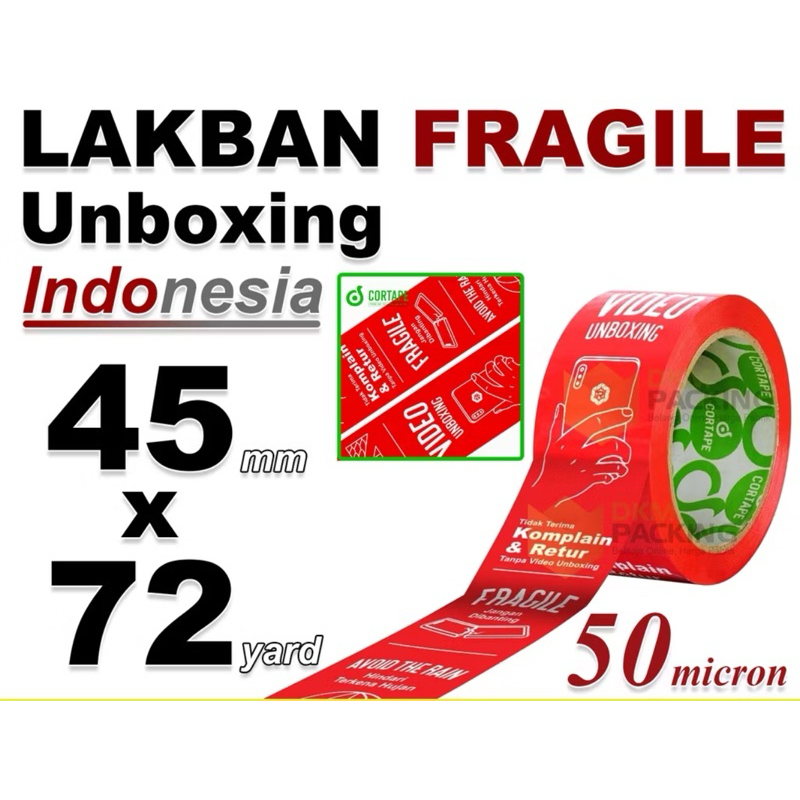 

LAKBAN FRAGILE 48mm JANGAN DIBANTING HANDLE WITH CARE PREMIUM PLAKBAN ISOLASI TERMURAH / SATUAN