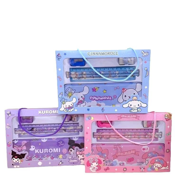 

Arumaisa.shop /Stationery set Sanrio / alat Tulis set lengkap / kotak pensil Anak sanrio / stationery untuk hadiah anak alat tulis