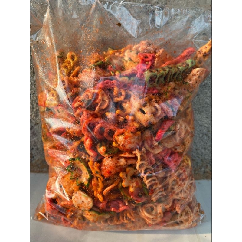 

NEW PRODUK 500GR Krupuk seblak kering mix/seblak campur aneka krupuk seblak pedas snack