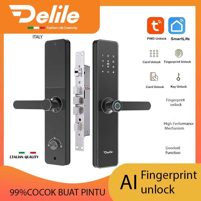 Smartlock Digital lock/Kunci Digital/Finger Print /Card akses /Pasword /Finger print/Kunci Pintar