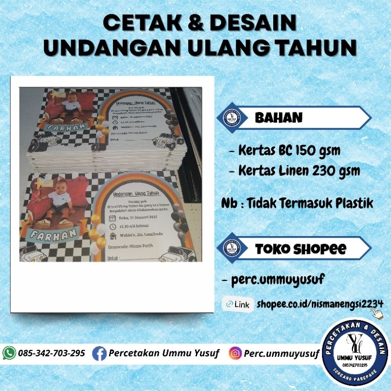 

Undangan Ulang Tahun Costum Foto Costum Tema Undangan Ultah Murah