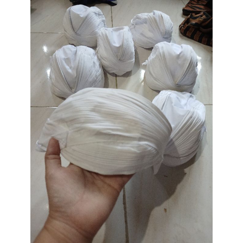 Blangkon Jogja Sunan Lipat Putih