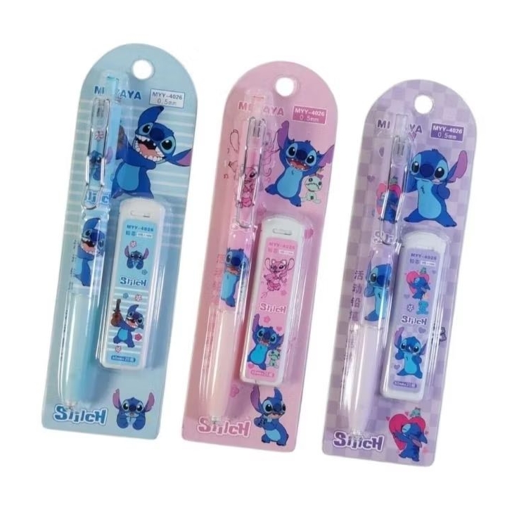 

Dapat 3pcs Pensil Mekanik Disney Stitch 3 motif lilostitch