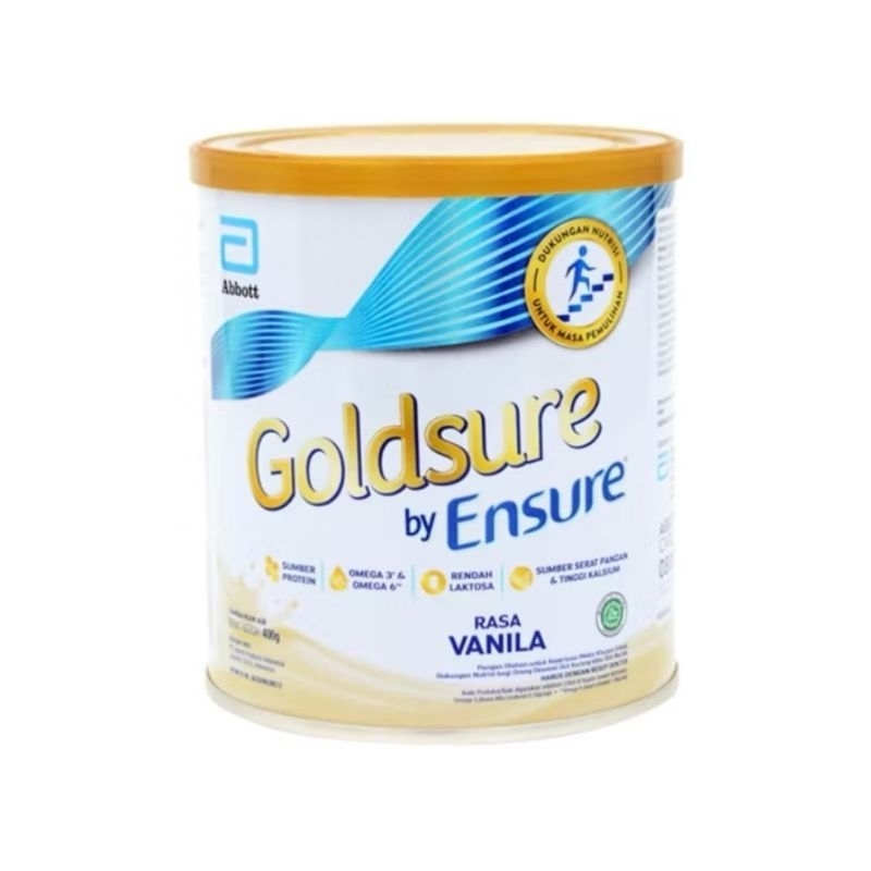 

Goldsure by Ensure 380 Gram - Exp 2026 - Rasa Vanilla - Susu Nutrisi Dewasa