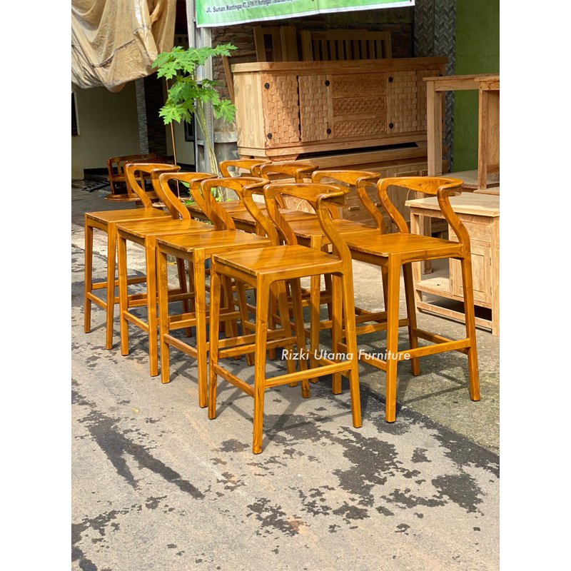 Kursi Bar Kayu Jati Angsa / Kursi Bar Kayu / Kursi Bar Kayu Jati / Kursi Bar