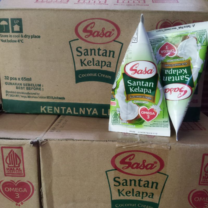 

Santan Sasa Paket 1 karton 65ml isi 32pcs