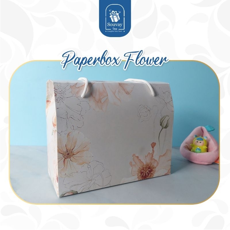 

1PCS - PAPERBOX FLOWER - Box Dus Hampers Lebaran Kotak Souvenir Dus Kue Kering Kuker Ulang Tahun Kotak Snack Ulang Tahun Gable Box Paperbag Bridesmaid