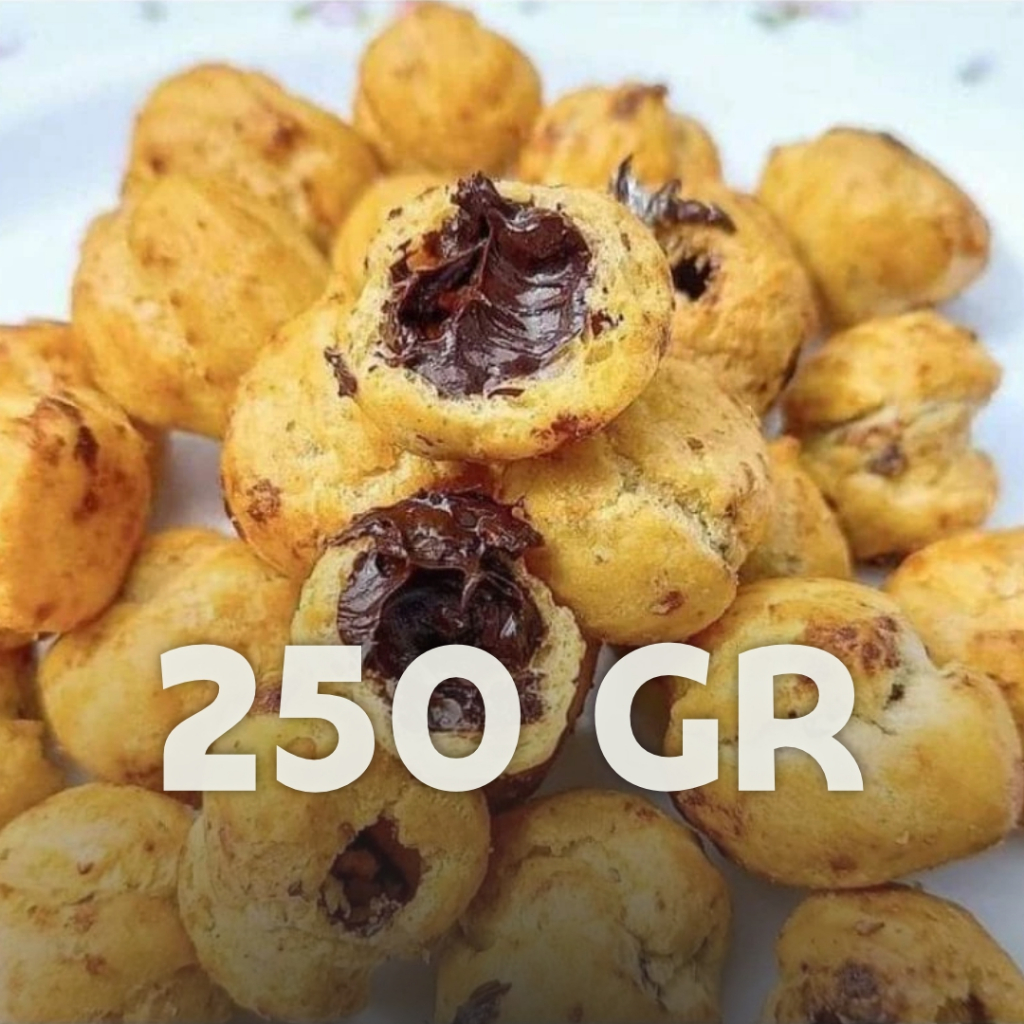 

[ 250gr ] Soes Coklat Premium / Sus Kering Coklat Cap Arjuna / Camilan Snack Kiloan Murah