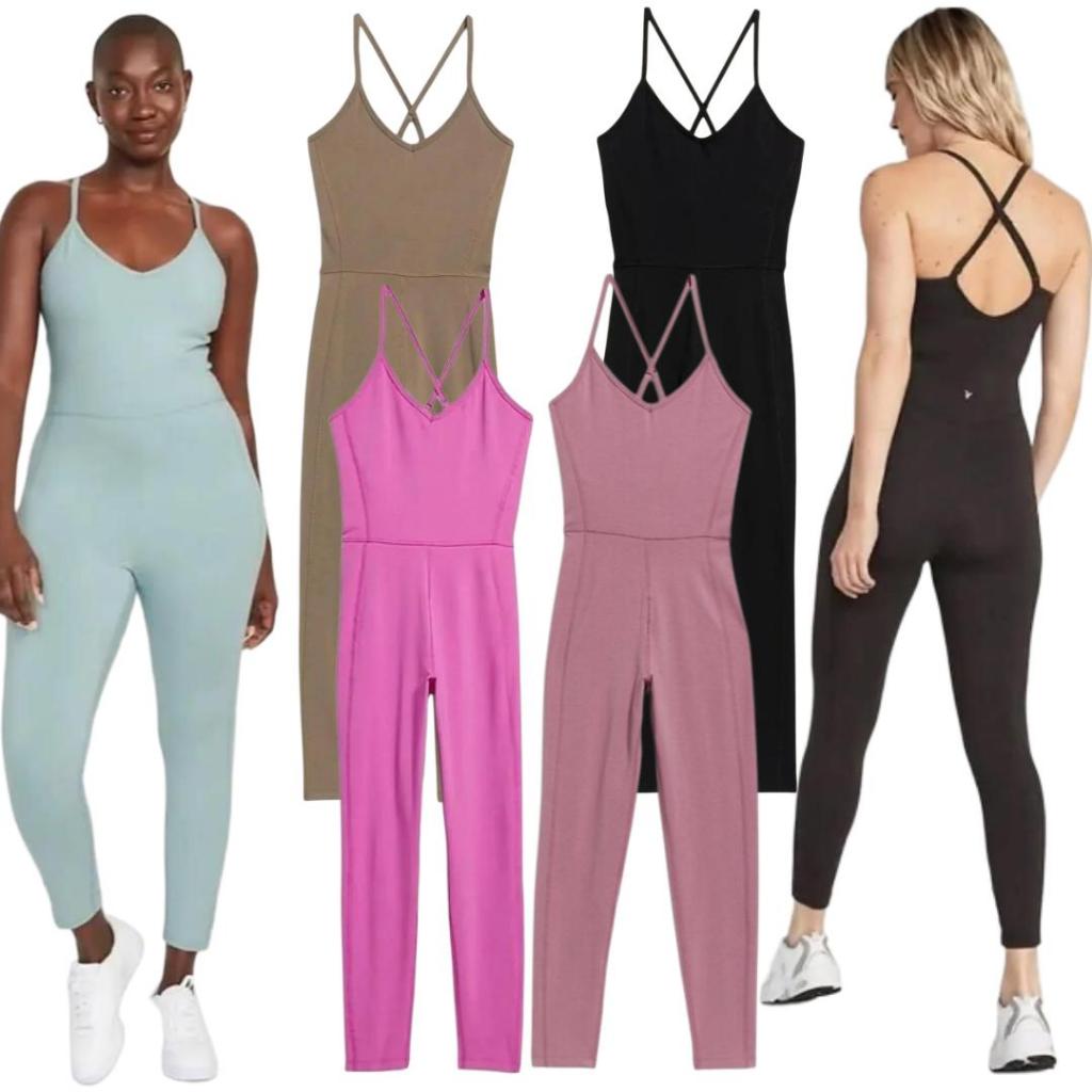 [17678] Old Navy Powerchill Jumpsuit Bodysuit Jumpsuit Wanita Dewasa olahraga gym terusan baju senam