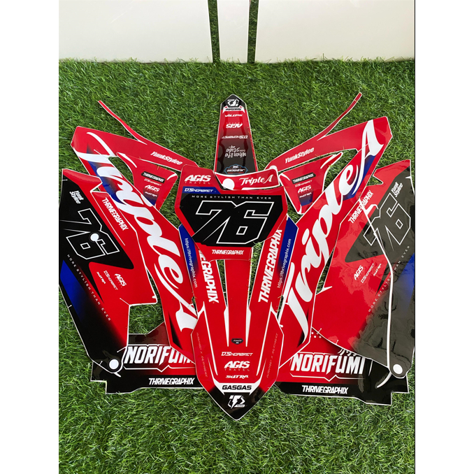 Decal Full Body Bebek Modif KTM 85cc Red Trail Supermoto Bebas Custom