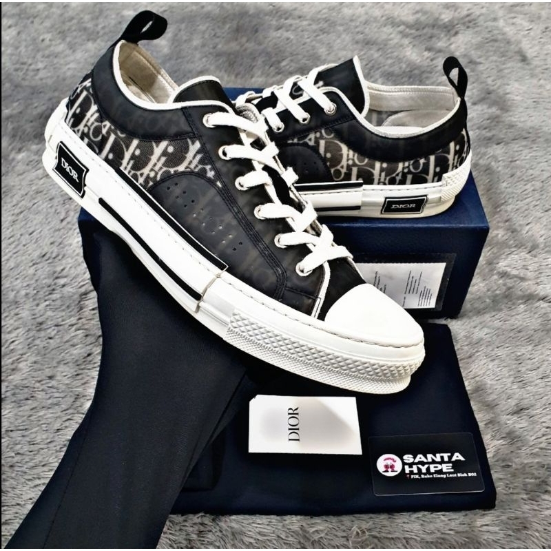 Dior B23 Low Black White Sneakers