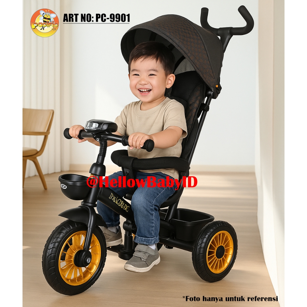 TRICYCLE SEPEDA ANAK RODA 3 PACIFIC PC 9901 STROLLER / SEPEDA ANAK RODA 3