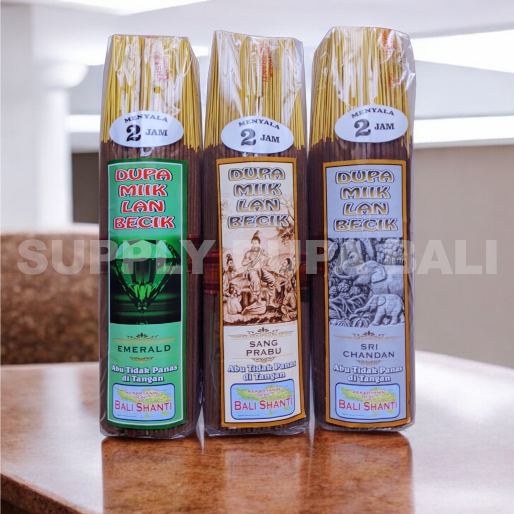 Dupa Cap Becik 2 jam Dupa Miik Lan Becik Bali Shanti 2 Jam Dupa herbal aromaterapy Tahan Lama