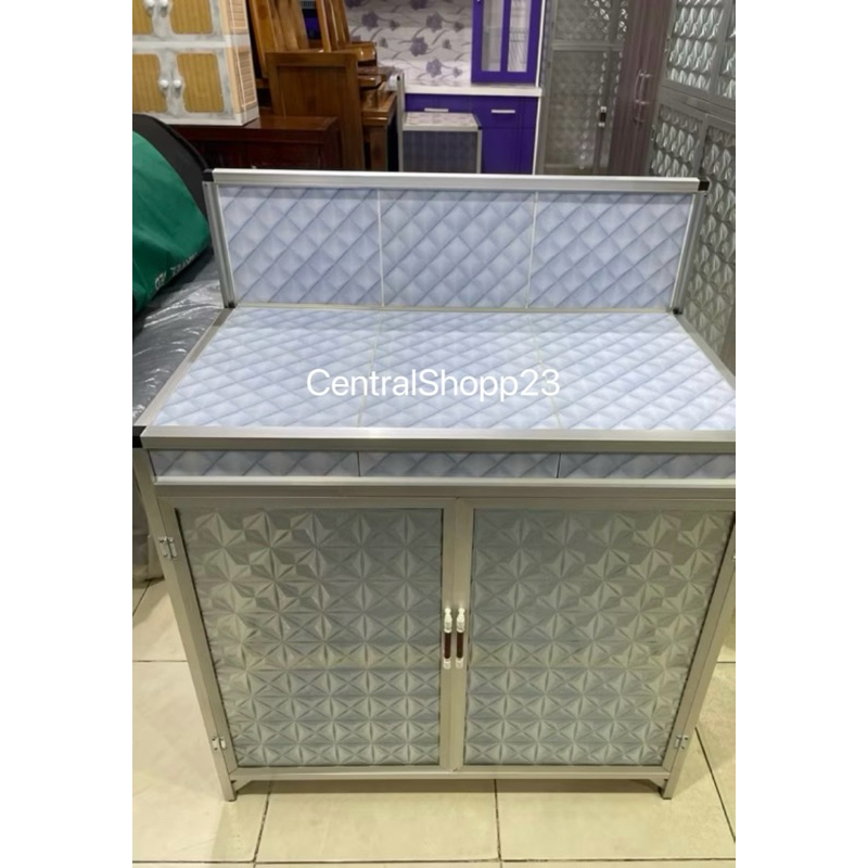 Rak kompor / Rak piring 2pintu Bawah Pakai Keramik