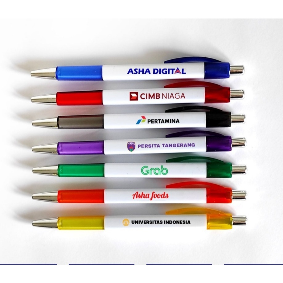 

Pulpen Custom Logo Tanpa Minimal Order! Souvenir Seminar, Wedding & Event - Custom Desain Kualitas Premium