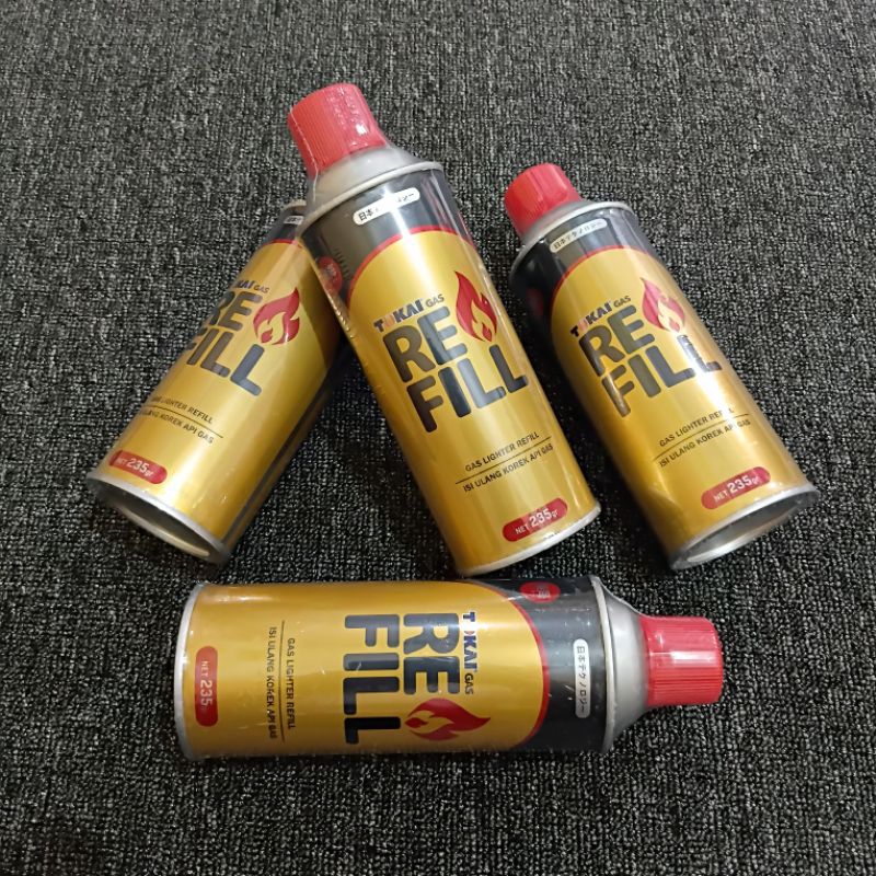Gas Isi Ulang Korek Api Bensin Tokai Gas Refill Korek Api 235 Gram Segel Baru