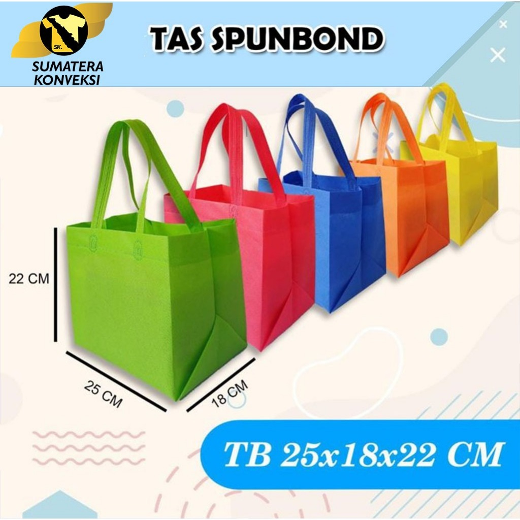 

Goodiebag Kantong Tas SpunBond TB (jumbo size) 25x18x22 CM kantong makanan nasi kotak