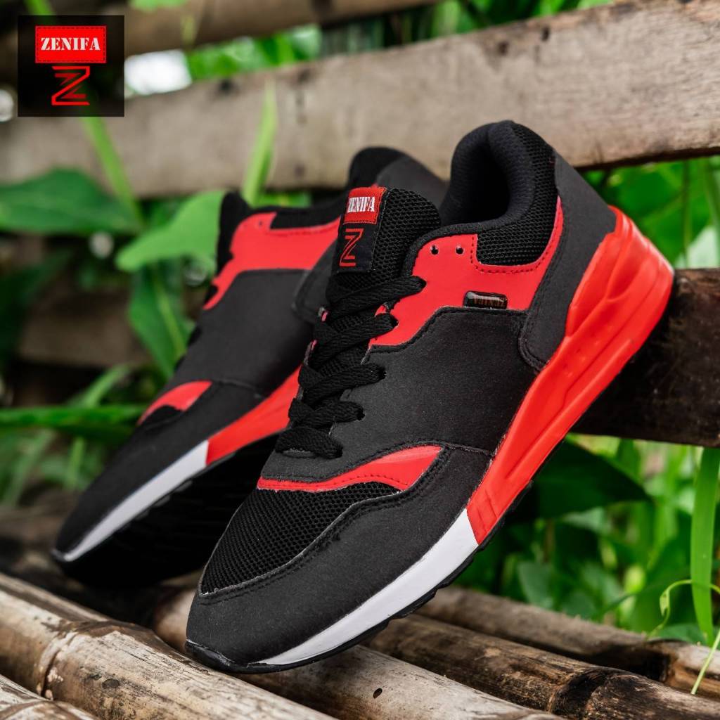 Sepatu Cowok Keren Sneakers Casual Pria Dewasa Kulit Suede Termurah