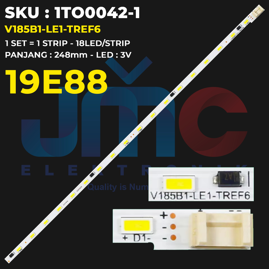 Backlight TV Coocaa 19 inch 19E88 V185B1-LE1-TREF6