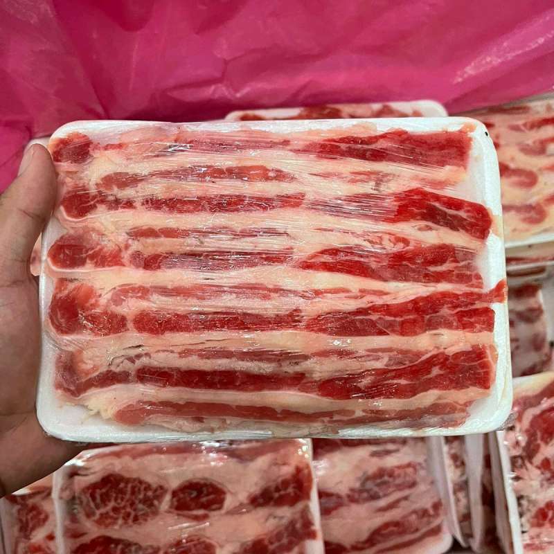 

Beef Slice Lemak 500 gram/Beef Slice Not Fat/Beef Slice Teriyaki Tanpa Lemak Not Fat 500gram