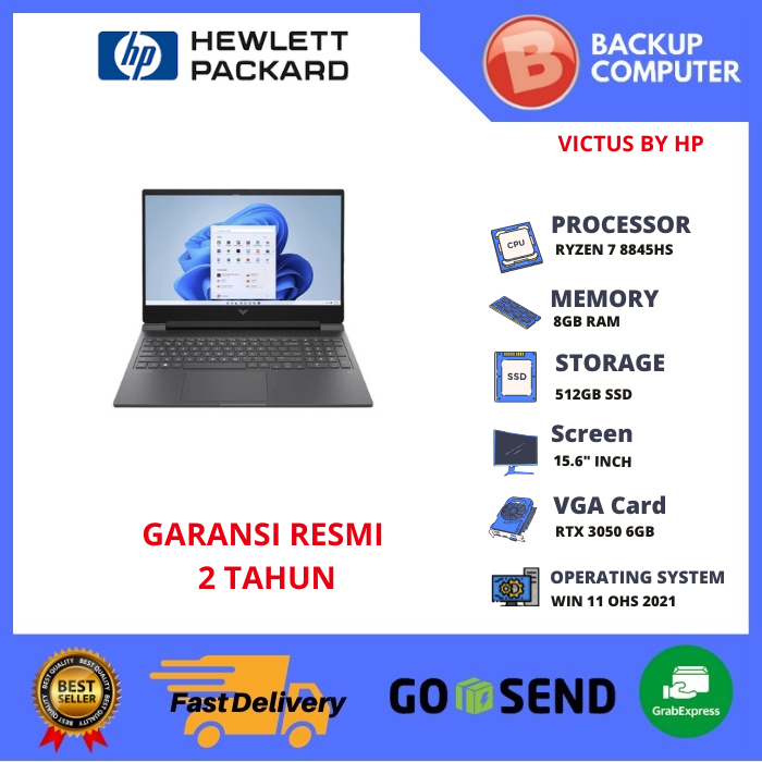 Victus by HP Laptop 15-fb2888AX Ryzen 7-8845HS 8GB RAM / RTX 3050 6GB