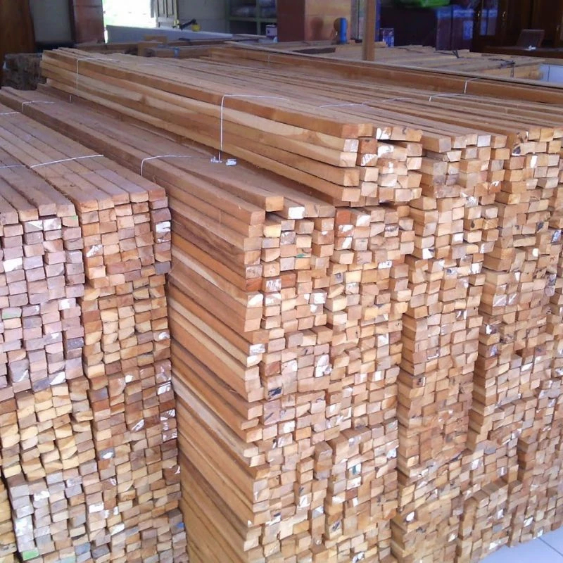 Stick Kayu Kotak Panjang Stik Serbaguna - List Kayu Dinding Tempel - Kayu Reng 1 Meter