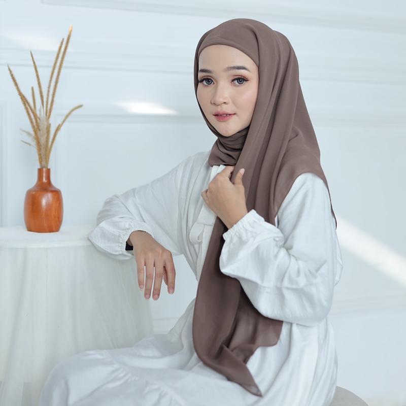 Hijab Segiempat Instan 2 Layer / Cerutty Babydoll