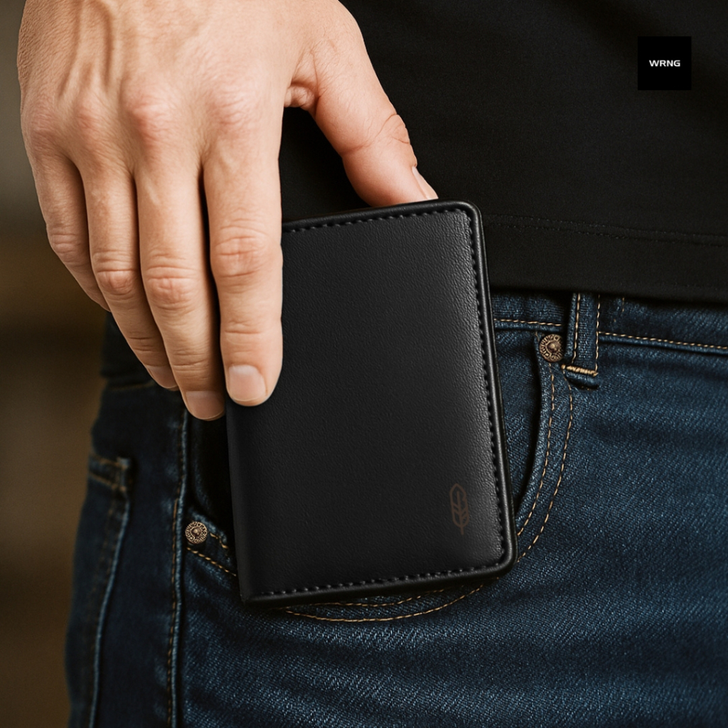 Warning Clothing - Libro Dompet Lipat Pria Hitam | Wallet Black