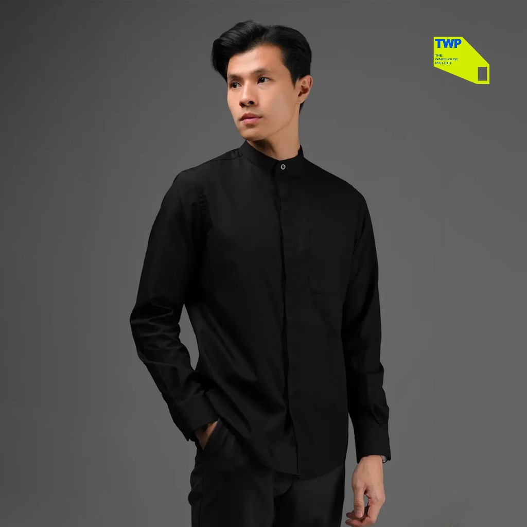 TWP Argo Concealed Placket Long Sleeve Baju Muslim Pria Lengan Panjang Heymale